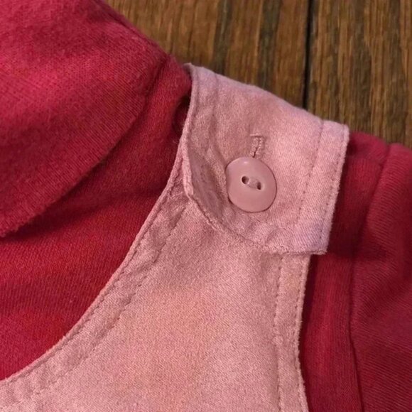 Samara Pink Jumper With Long Sleeve Shirt Size 12 M - Picture 5 of 10